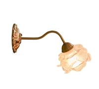 Wall Sconces Vintage Wall Lamps Elegant White Rose Glass Shade Simple Wall Lights E14 Base Retro Brass Wall Sconces for Bedroom, Bathroom, Doorway, Foyer, Hallway Light Wall Sconce Lighting
