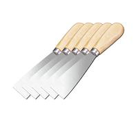 Wall Scraper Putty Knife Iron Putty Knife Scraper, Wallpaper Scraper Paint Scraper Tool for Spreading Drywall Spackle & Mud, Taping, Scraping Paint,5 pcs,3.5inch (Size : 1.5inch)