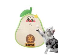 Wall Scratch Pad - Self-Adhesive Cat Protector, Avocado Shape with Sisal Material, Furniture Shield with Strong Adhesion, Kitten Activity Couch Protection, Scratch Mat for Bedroom