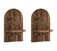 Wall Shelf 2 pcs Engineered Wood Floating Shelf Modern Wooden Living Room vidaX