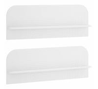 Wall Shelf 2 pcs Engineered Wood Floating Shelf Modern Wooden Living Room vidaX