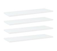 vidaXL Bookshelf Boards 4 pcs White 60x20x1.5 cm Engineered Wood