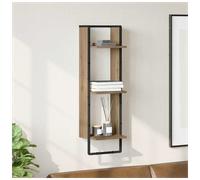 vidaXL 3 Shelf Artisan Oak Wall Shelf