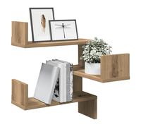 Wall Corner Shelf Wall Rack Wall-mounted Storage Shelf Engineered Wood vidaXL