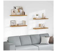Wall Shelf Beige 80x23.5x4cm Engineered Wood Floating Shelf Modern Durable Slim
