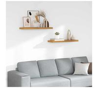Wall Shelf Beige Engineered Wood 80 x 23.5 x 4 cm Floating Rectangular Durable.