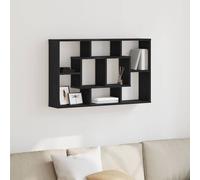 vidaXL Wall Shelf Black Oak 85 x 16 x 52.5 cm Engineered Wood