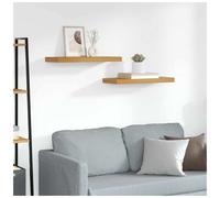 Wall Shelf Brown 60x23.5x4cm Engineered Wood Floating Display Shelf Indoor Slim