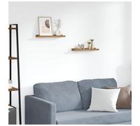 Wall Shelf with Shelf Wall-mounted with Storage Engineered Wood Home vidaXL