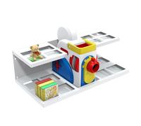 Wall Shelf Compatible with Little Tikes Story Dream Machine Book Starter Set, Storytime Game Machine for Books, Small Characters Storage (White)