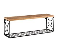 Bathroom Wall Shelf 42 x 13 cm Black COMPRIDA