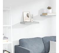 Wall Shelf Concrete Grey 40x23x3.8cm Honeycomb MDF Metal Floating Display Shelf