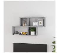 Wall Shelf Concrete Grey 76x15x53cm Engineered Wood Floating Storage Shelf Unit