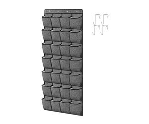 Wall Shelf Container Case Wardrobe Storage Bag 28 Pockets for Shoes, Clothes, Caps, Stationery and Cosmetic Accessories Shoe Holder Bag for Narrow Door Storage Rack for Dorm Room Shoe Organizer