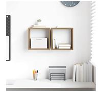 Wall Shelves with Shelf 2 pcs Artisan Oak Engineered Wood