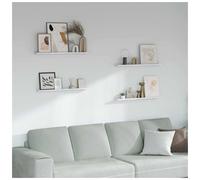 Wall Shelf Floating Engineered Wood White Marble 80x9x3 cm Minimalist SturdyMax