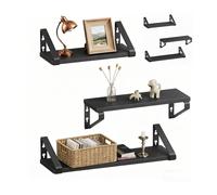Relaxdays Wall shelves, 3 sizes