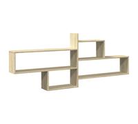 vidaXL Wall Shelf Sonoma Oak 167.5x18x68 cm Engineered Wood
