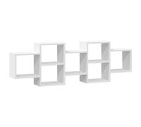 (smoked oak, 129 x 18 x 42 cm) vidaXL Wall Shelf Floating Shelf Wall Storage Shelf Engineered Wood