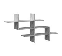 (grey sonoma) vidaXL Wall Shelf Floating Shelf Display Storage Shelf Black Engineered Wood