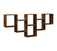 Vidaxl Wall Shelf Smoked Oak 159X18X66 Cm Engineered Wood