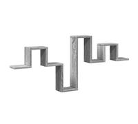 vidaXL Wall Shelf Concrete Grey 104.5x10x43 cm Engineered Wood