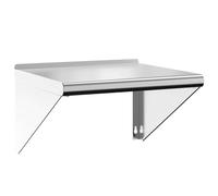 Wall Shelf Floating Shelf Wall Storage Shelf Silver Stainless Steel vidaXL