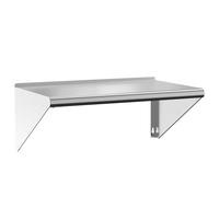 Wall Shelf Floating Shelf Wall Storage Shelf Silver Stainless Steel vidaXL