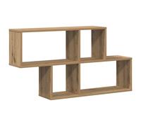 vidaXL Wall Shelf with Shelf Wall-mounted Other Brown Wood