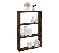 Wall Shelf Floating Smoked Oak 43x9x60cm Engineered Wood Slim Display Bedroom.