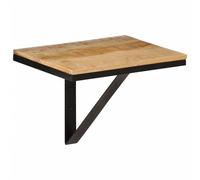 Wall Shelf Floating Storage Rack Solid Wood Mango and Iron vidaXL