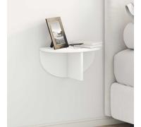 Wall Shelf Floating White 38 x 19 x 19 cm Engineered Wood Minimalist forHomeUse