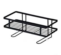 Wall Shelf For Toilet Area Bathroom Storage Organizer With Strong Mount For Shampoo And Toiletry Bottle Storage(Black)