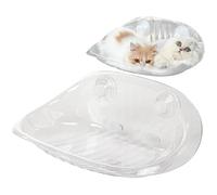Wall Shelf Furniture for Sleeping - Transparent Wall Mounted Hammock with Suction Cups, Pet Life Saver | Elevated Cat Resting for Climbing and Playing