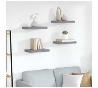 Wall Shelf Grey Engineered Wood 40x23x3.8 cm Floating Modern Space-Saver Indoor