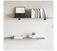 Wall Shelf Grey Sonoma 100x20x1.5cm Engineered Wood 4pcs Floating Stylish Board