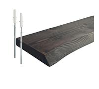 Relaxdays Solid wood live-edge shelf