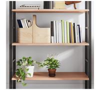 Wall Shelf Light Brown 80x50x2 cm Solid Oak Live Edge Untreated Wood Rustic Oak