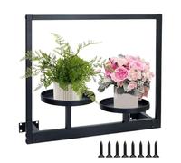 Wall Shelf - Metal Plant Shelves | Flower Pot Rack Home Decoration for Indoor Living Room Apartment Entry Balcony Balcony Patio Outdoor Hot