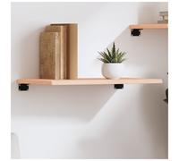 Wall Shelf Natural Untreated Solid Oak 60x30x2 cm Live Edge Rustic Shelf Handcut