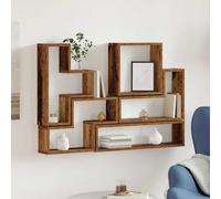 Wall Shelf Old Wood 96x12x64cm Engineered Wood Floating Storage Shelf SpaceSaver