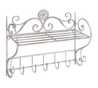 Metal Bathroom Wall Shelf White OSORNO