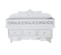 Wall Shelf Peg with 3 Drawers 2 Hooks Home Storage Ledge Display Unit vidaXL