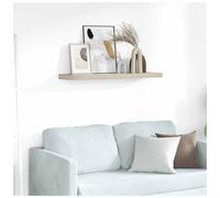 Wall Shelf Red 90x23.5x3.8cm Engineered Wood Floating Slim Rectangle Indoor Room