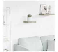 Wall Shelf Red Engineered Wood 23x23.5x3.8 cm Floating Modern Display for Home.