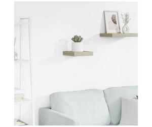 Wall Shelf Red Engineered Wood 23x23.5x3.8 cm Floating Modern Display for Home.