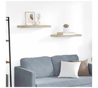 Wall Shelf Red Engineered Wood 60x23.5x3.8cm Floating Rectangular Modern Shelf.