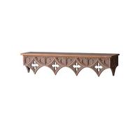 Wall Shelf Retro Solid Wood Wall Shelves, Wall-Mounted Floating Shelves for Decorations, Vintage-Style, for Living Room, Bedroom, Office, Decorative Wall Display Shelf Shelves Floating ( Size : 80*18*