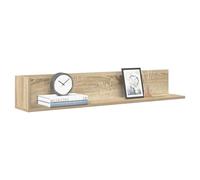 Wall Shelf Set 2pcs Floating Sonoma Oak 100x16.5x16.5cm Durable Engineered Wood