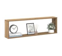 Wall Shelf Set 4pcs Artisan Oak 100x15x30cm Engineered Wood Cube Shelves -Shelf